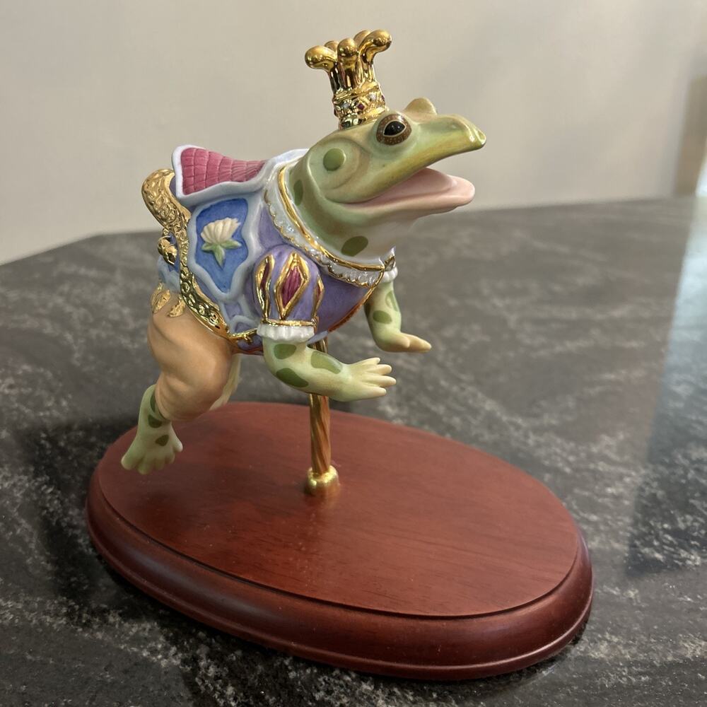 LENOX "The Carousel Prince" FROG Figurine 24k Gold Trim 2007 Limited Edition